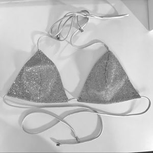 Meshki Silver SOFIA DIAMANTE BIKINI TOP